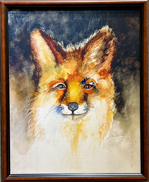 painting of fox